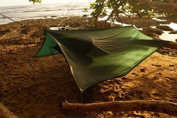 Da vi sov på stranden i Puerto Viejo, Costa Rica  ©Backpackerne 